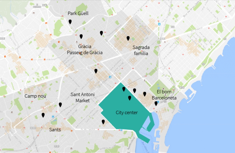 WEFLATING City Center map